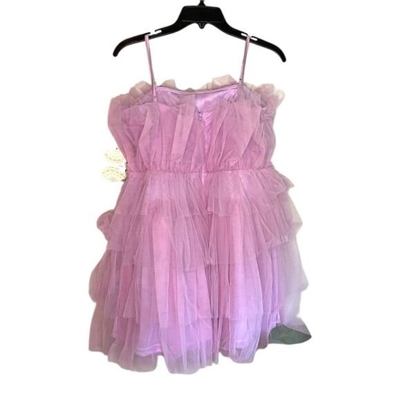 Altar’d State Giselle Tulle Tiered Dress – Soft Lilac – Size Small – NWT - Picture 4 of 11